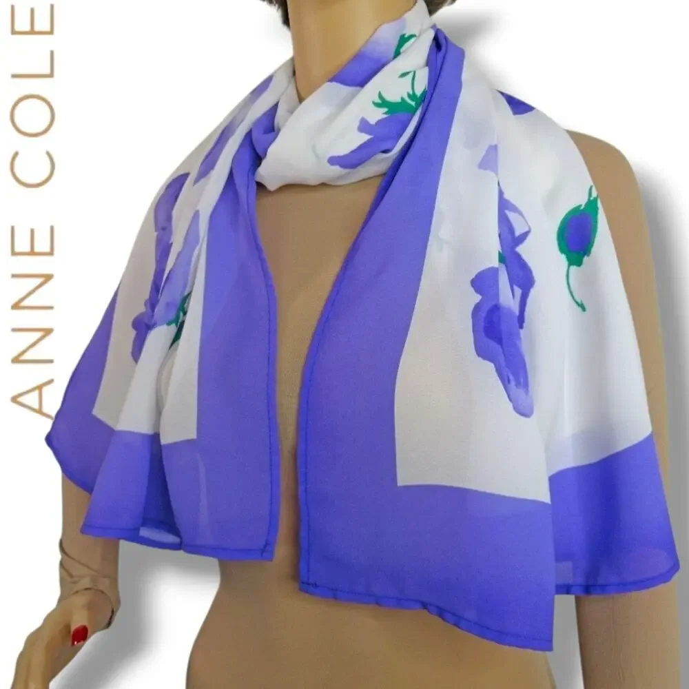Anne Cole Collection Women’s Floral Chiffon Pareo / Swim Cover-Up – One Size
